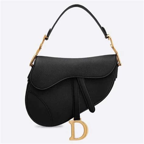 dior black saddle bag.